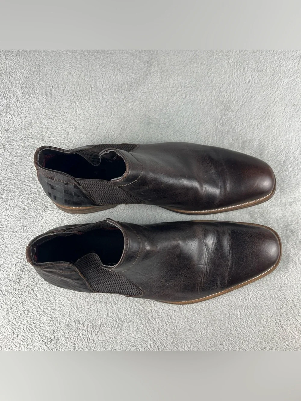 FREEBIRD Chelsea Boots Men's Size 12 Brown Leather Pull On FM Abe Hand Crafted